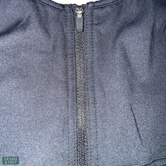 Halara Zip Front Active Mini Dress Black with Built-In Shorts Size M NEW/NWT!! - Picture 6 of 10